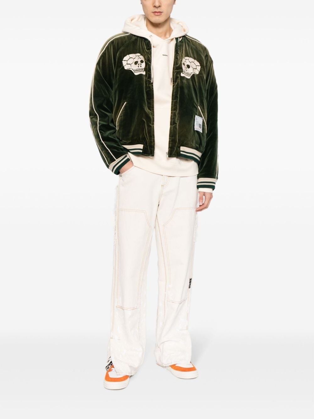 Souvenir velvet bomber jacket - 2
