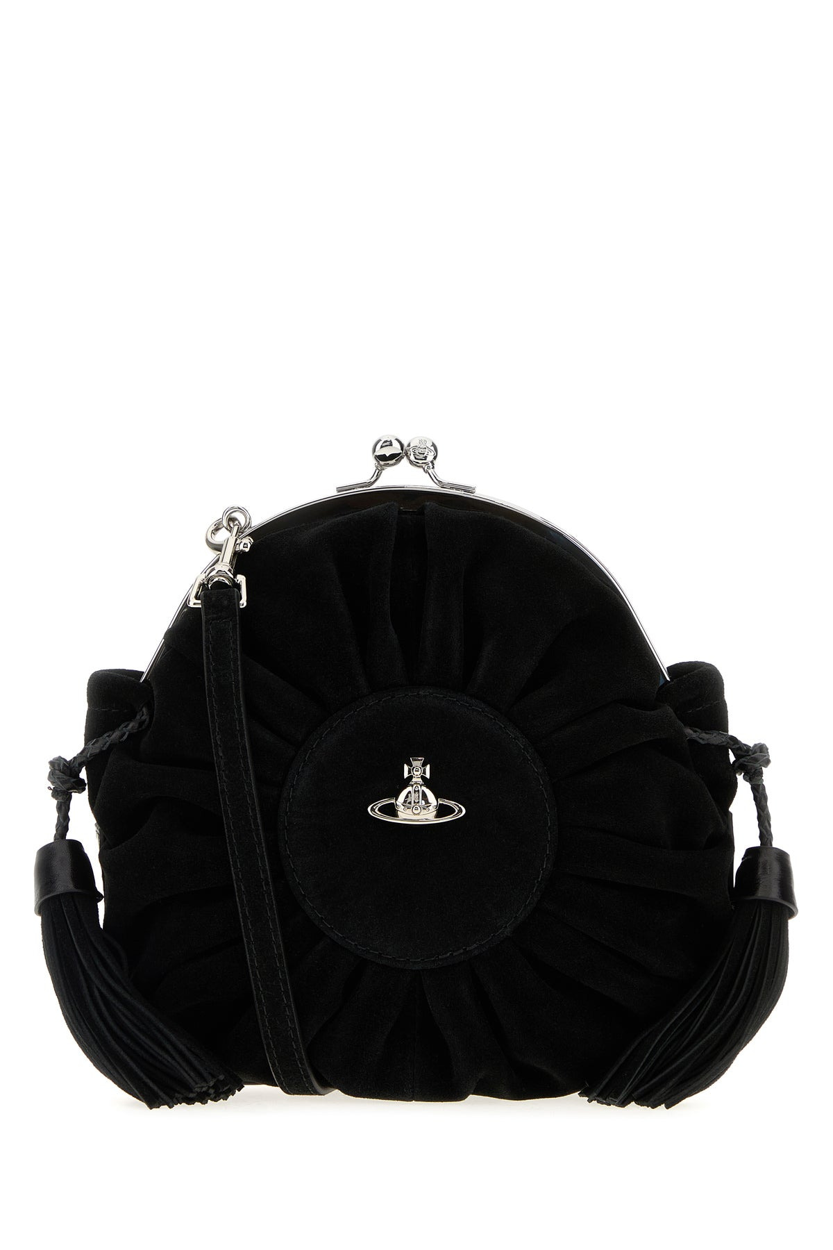 Black suede Rosie shoulder bag - 1