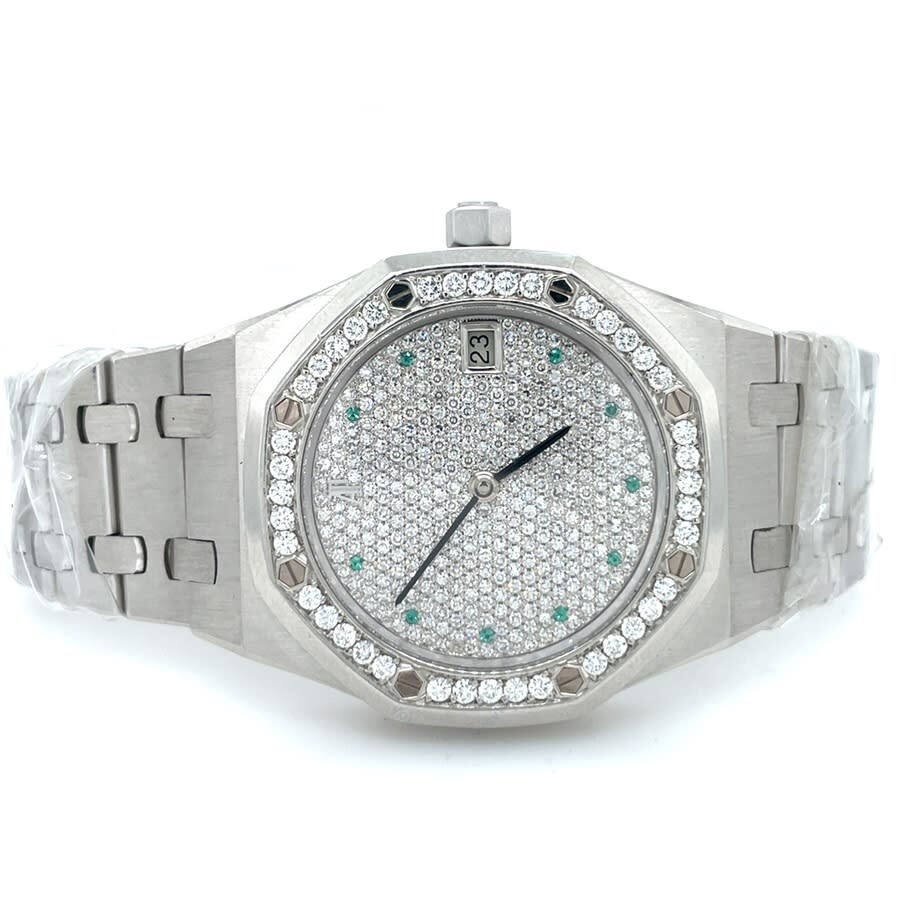 Pre-owned Audemars Piguet Royal Oak Diamond Diamond Dial Men's Watch 14813PT.ZZ.0789PT.01 - 5