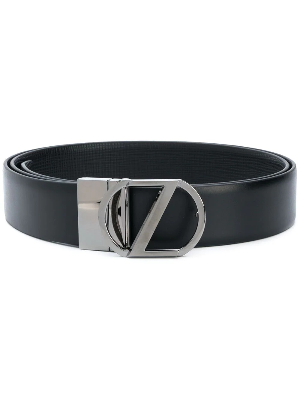 engraved logo buckle belt - 1