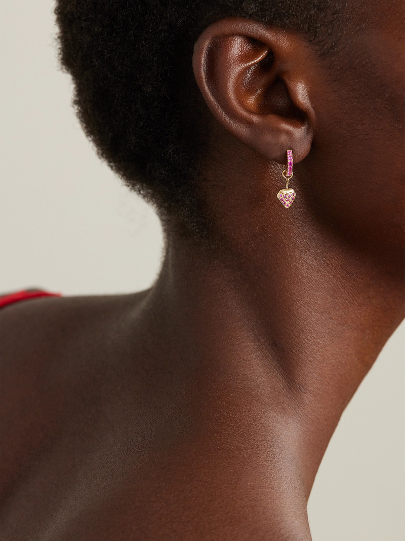 ROXANNE FIRST Dangly 14-karat Gold Sapphire And Ruby Single Earring outlook