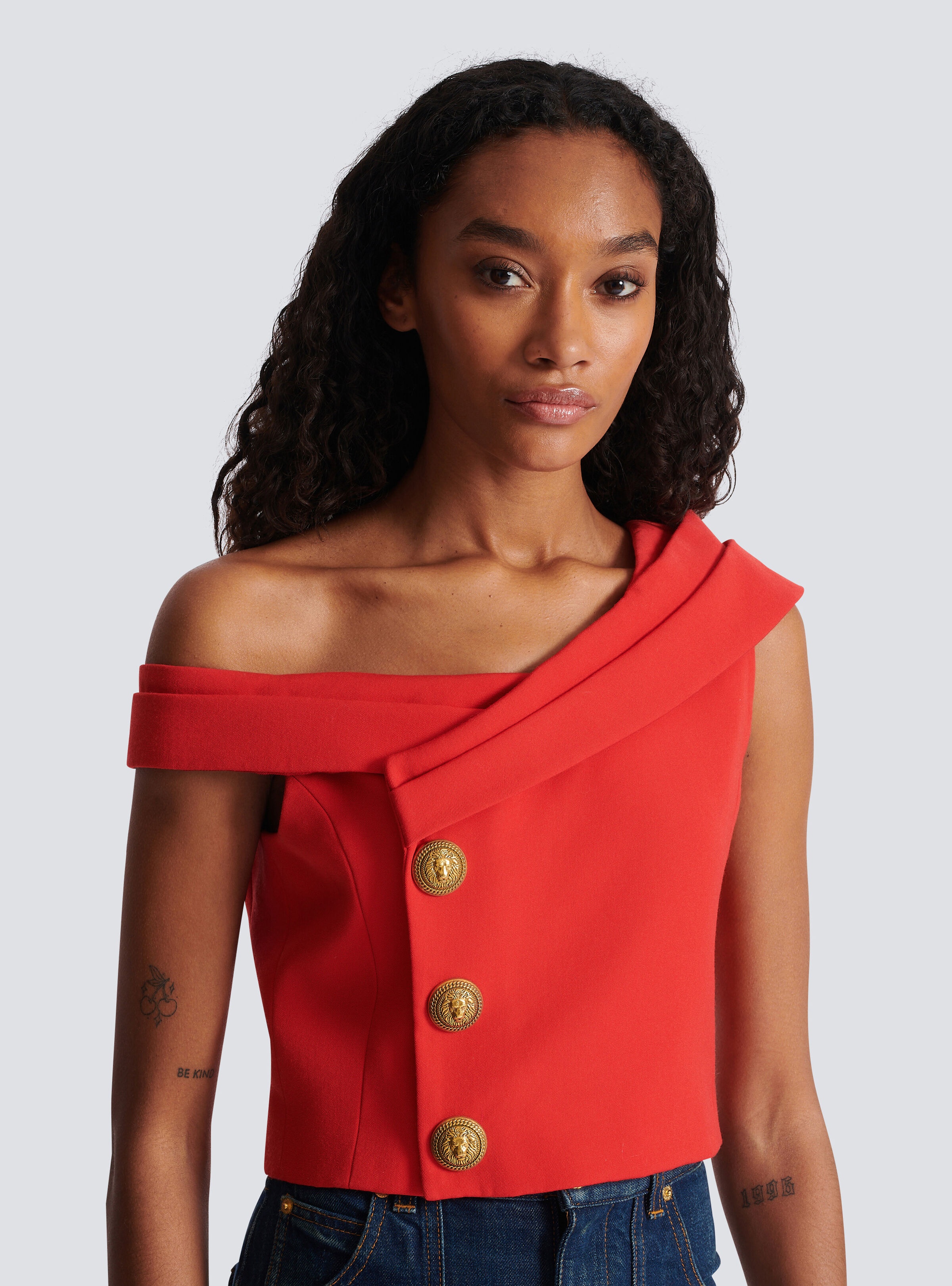 Asymmetrical crop top - 7