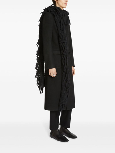 Dries Van Noten fringed wool scarf outlook