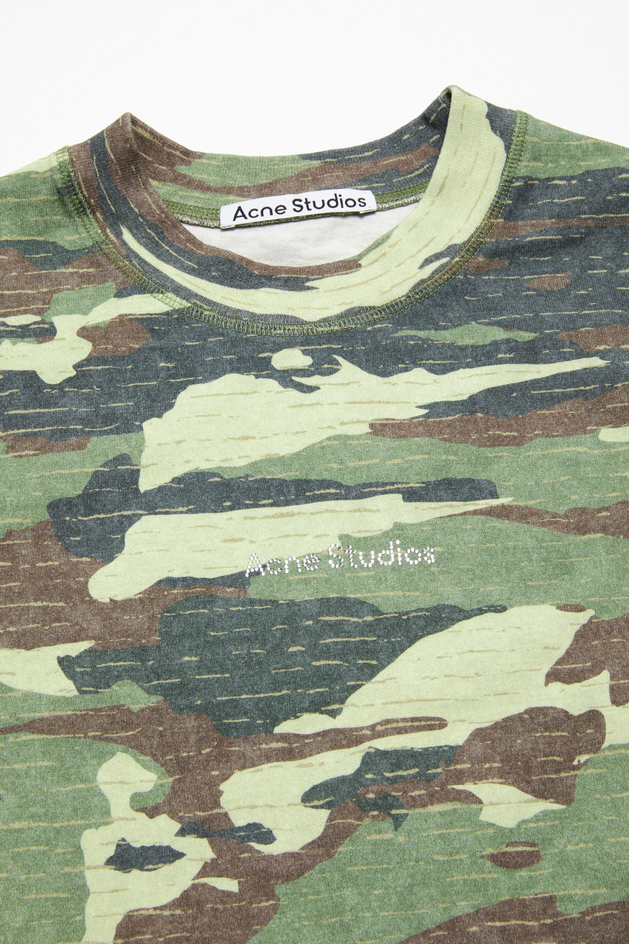 Print logo t-shirt - Khaki green - 5