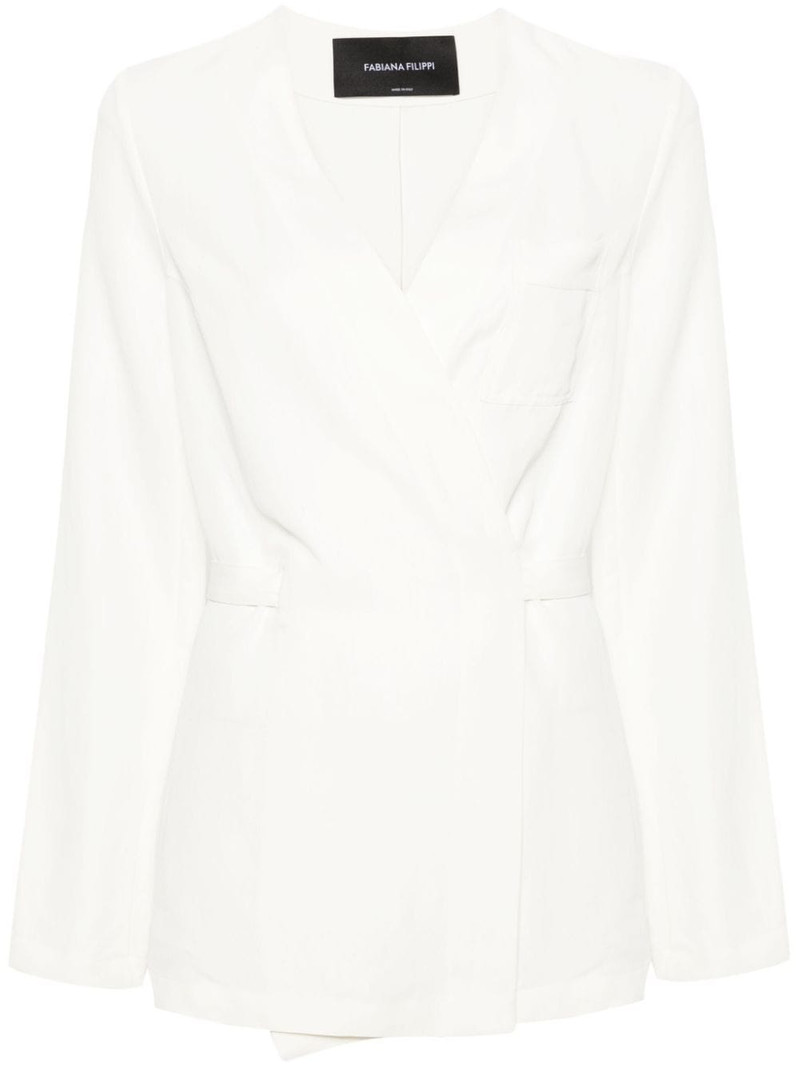 no-lapels wrap blazer 1