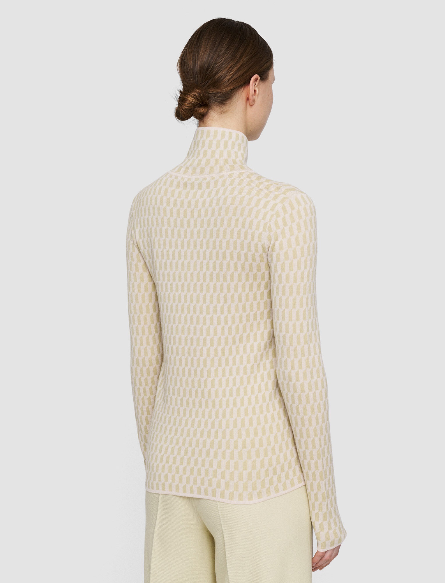 Fine Alcove Jacquard High Neck Jumper - 4