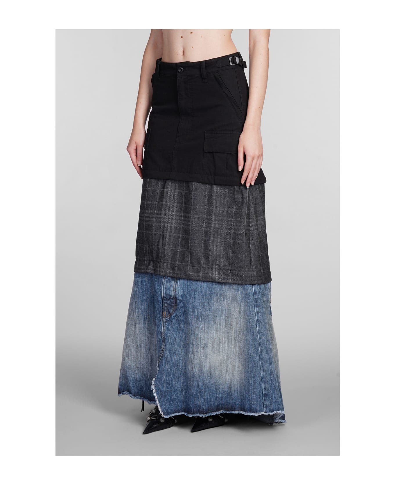 Skirt In Black Cotton - 4
