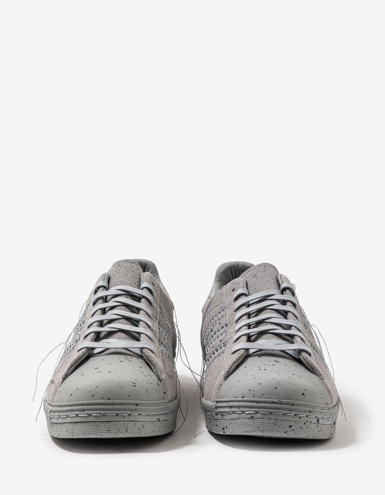 Y-3 Grey Superstar Trainers - 4