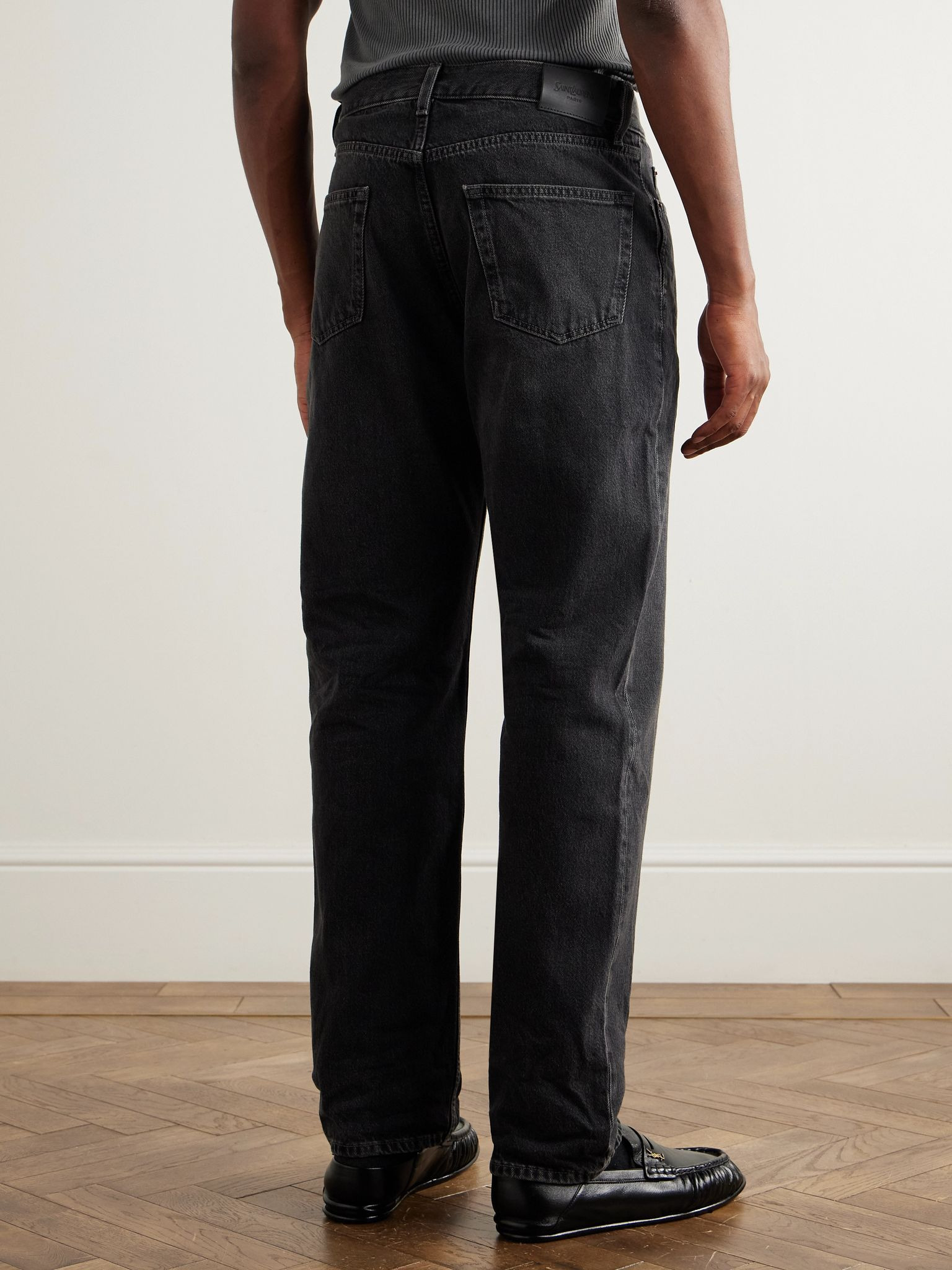 Straight-Leg Jeans Black - 4