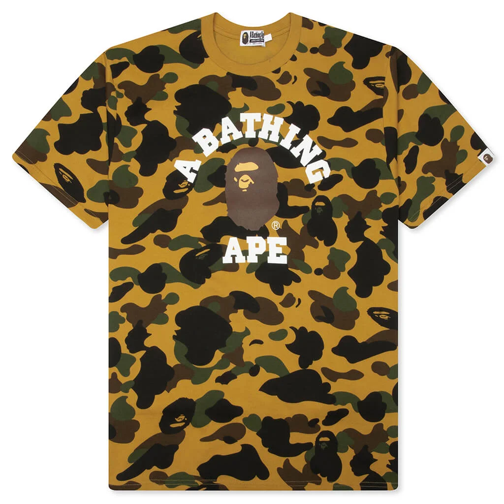 1ST CAMO COLLEGE TEE - YELLOW - 1