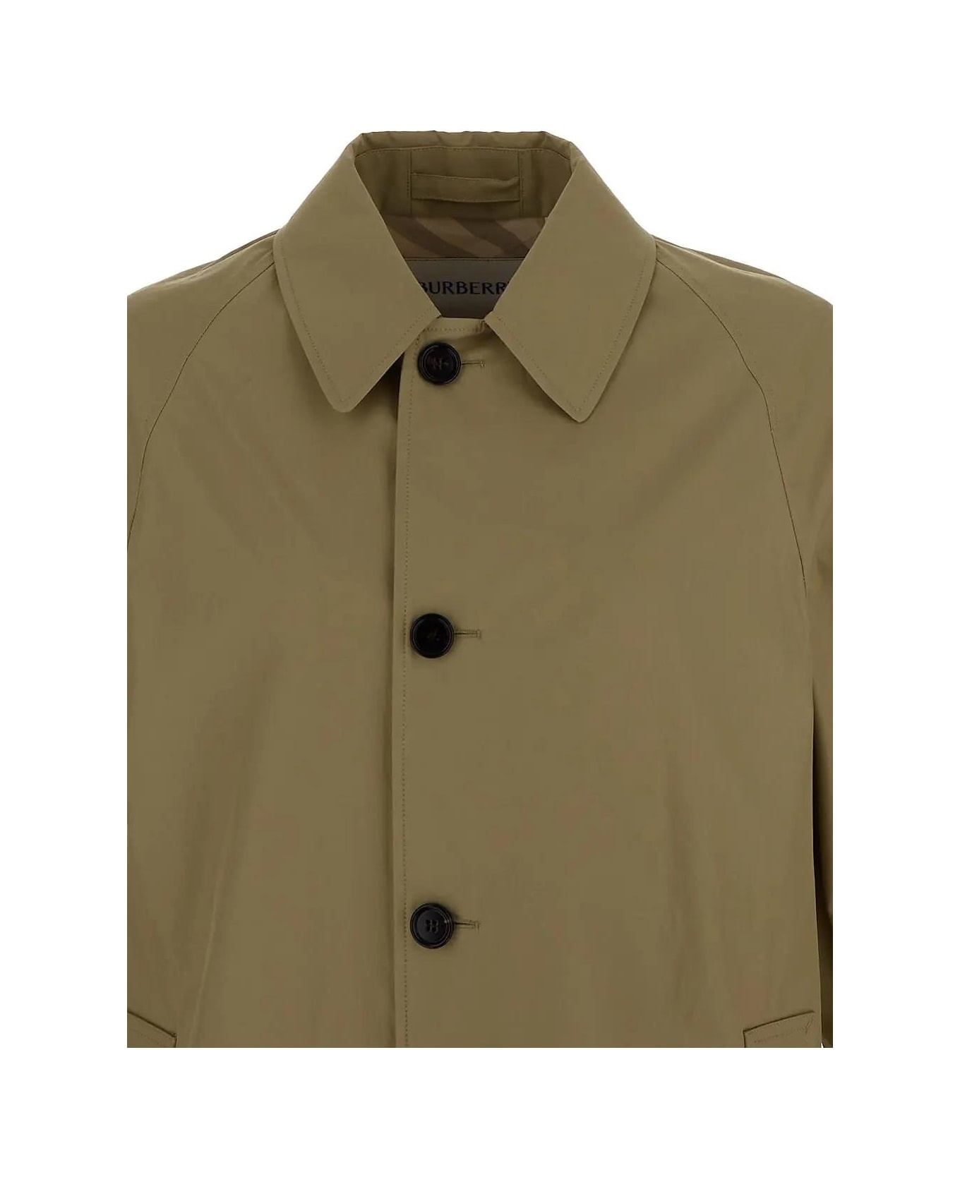 Mid-length Gabardine Car Coat - 3
