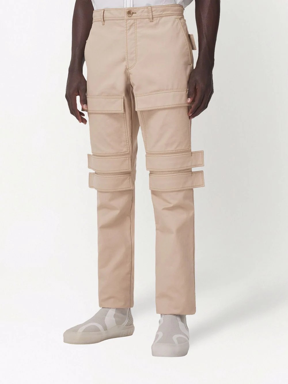 panel-detail cargo trousers - 3