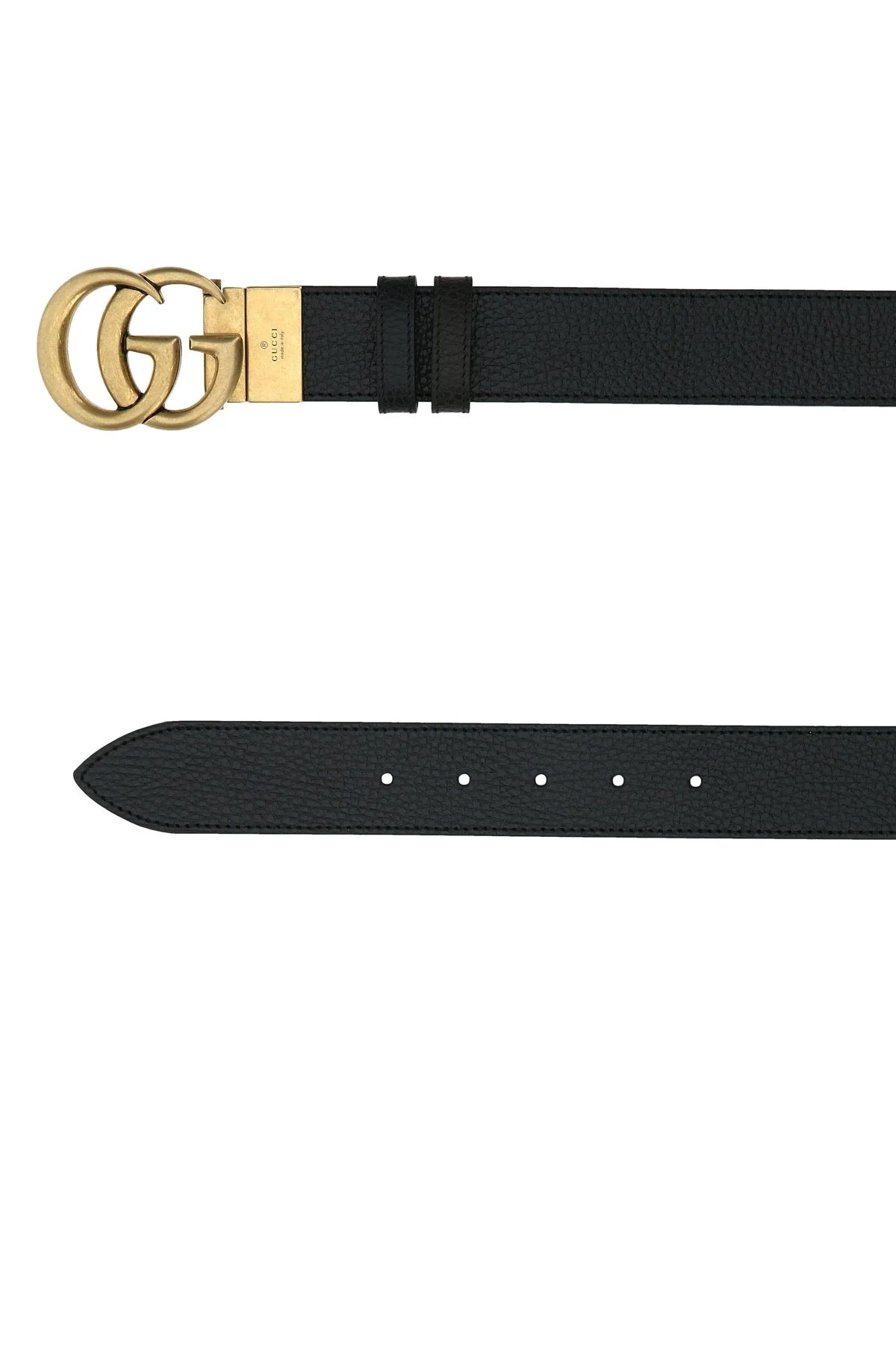 Gucci Men Black Leather Reversible Belt - 1