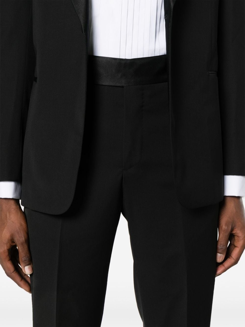 single-breasted virgin wool suit - 6