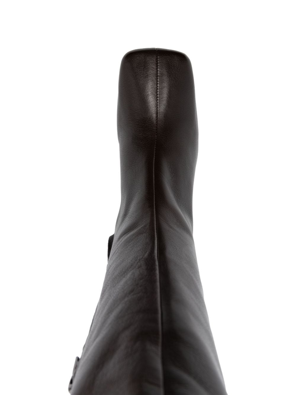 60mm leather thigh-high boots - 4