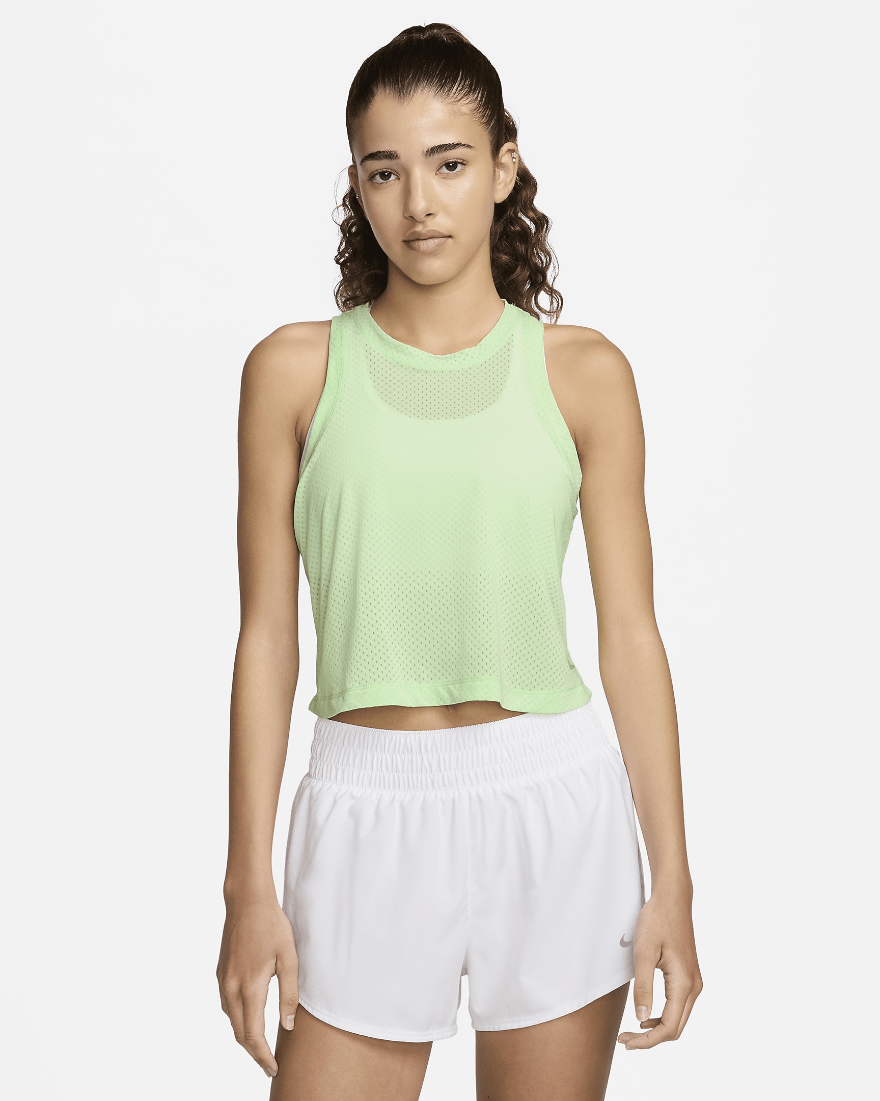 Nike One Classic Breathe Women's Dri-FIT Cropped Tank Top - 1