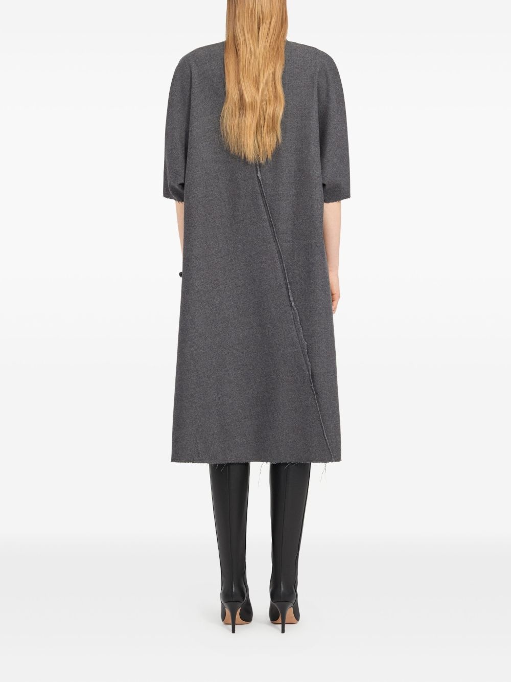 V-neck midi dress - 4