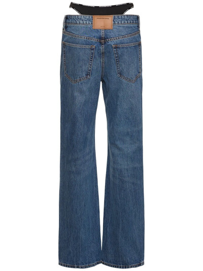 Alexander Wang Mid rise relaxed cotton denim jeans outlook