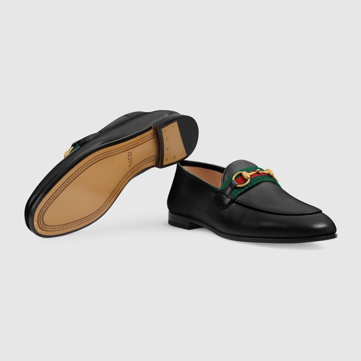 Gucci Horsebit Web Leather Loafers - 4