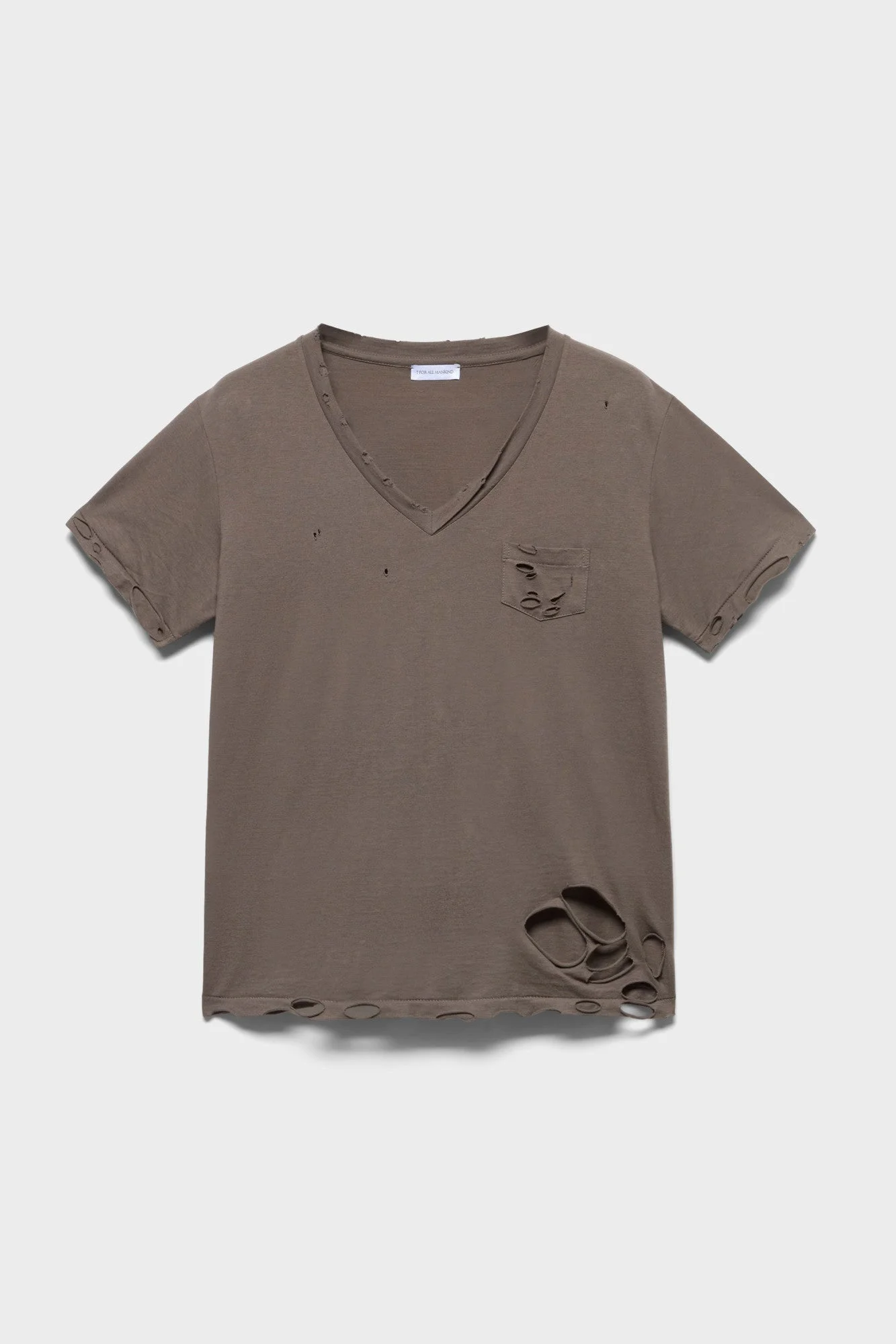 V-NECK POCKET TEE - 1