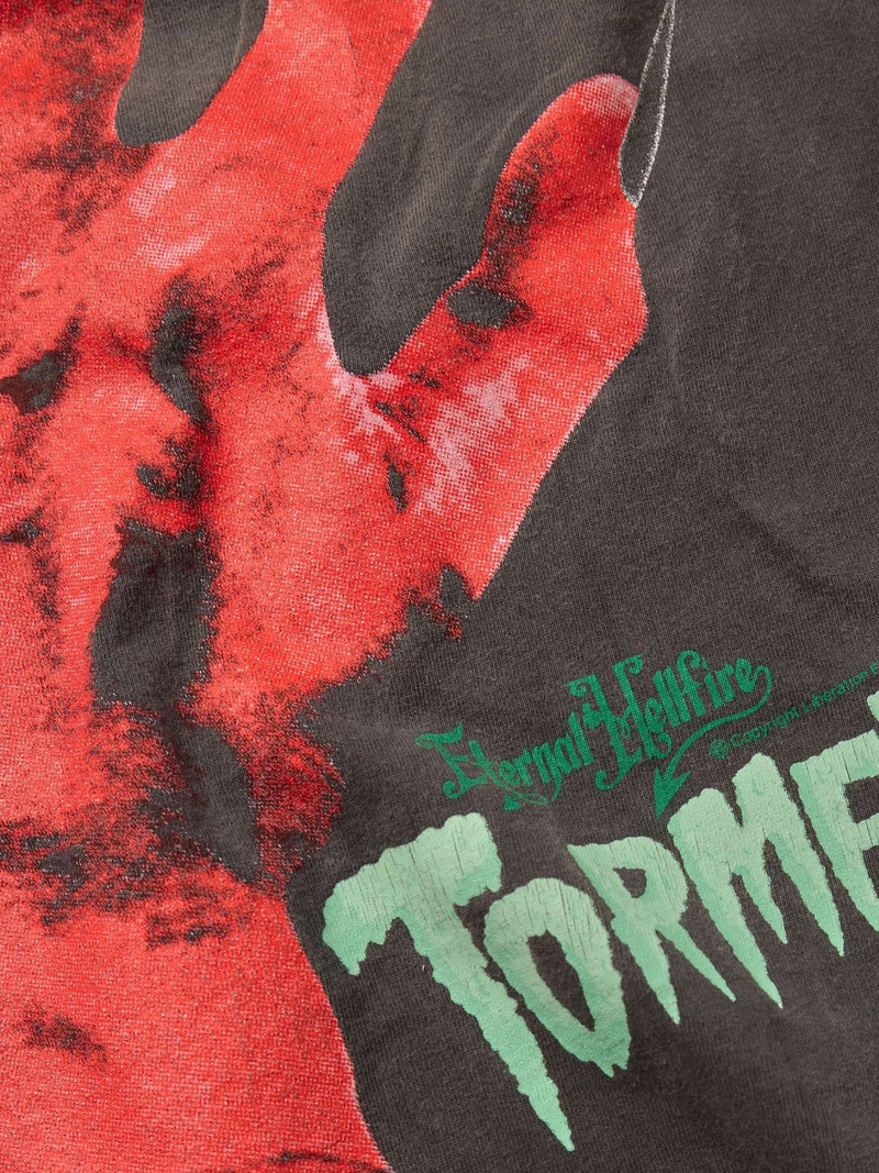 Printed Distressed Cotton-Jersey T-Shirt 4