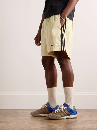 adidas Originals + Wales Bonner Samba Millennium Panelled Leather and Calf Hair Sneakers outlook
