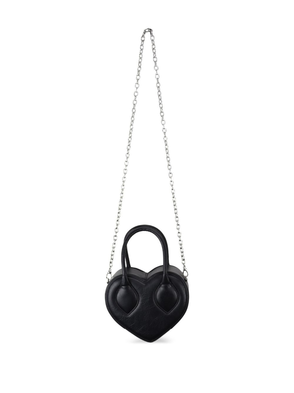 heart top-handle chain shoulder bag - 2