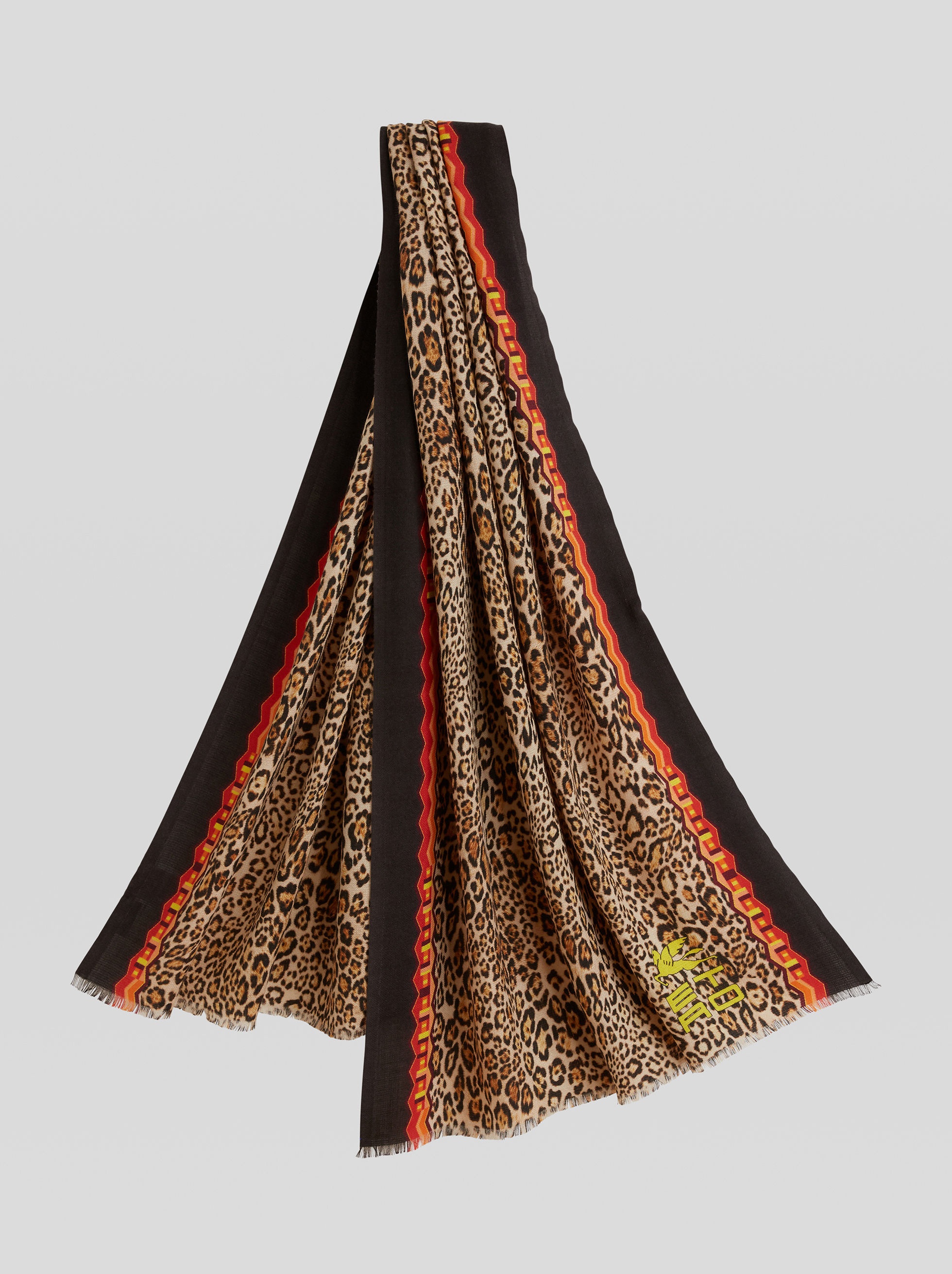 SELVEDGED ANIMALIER SCARF - 1