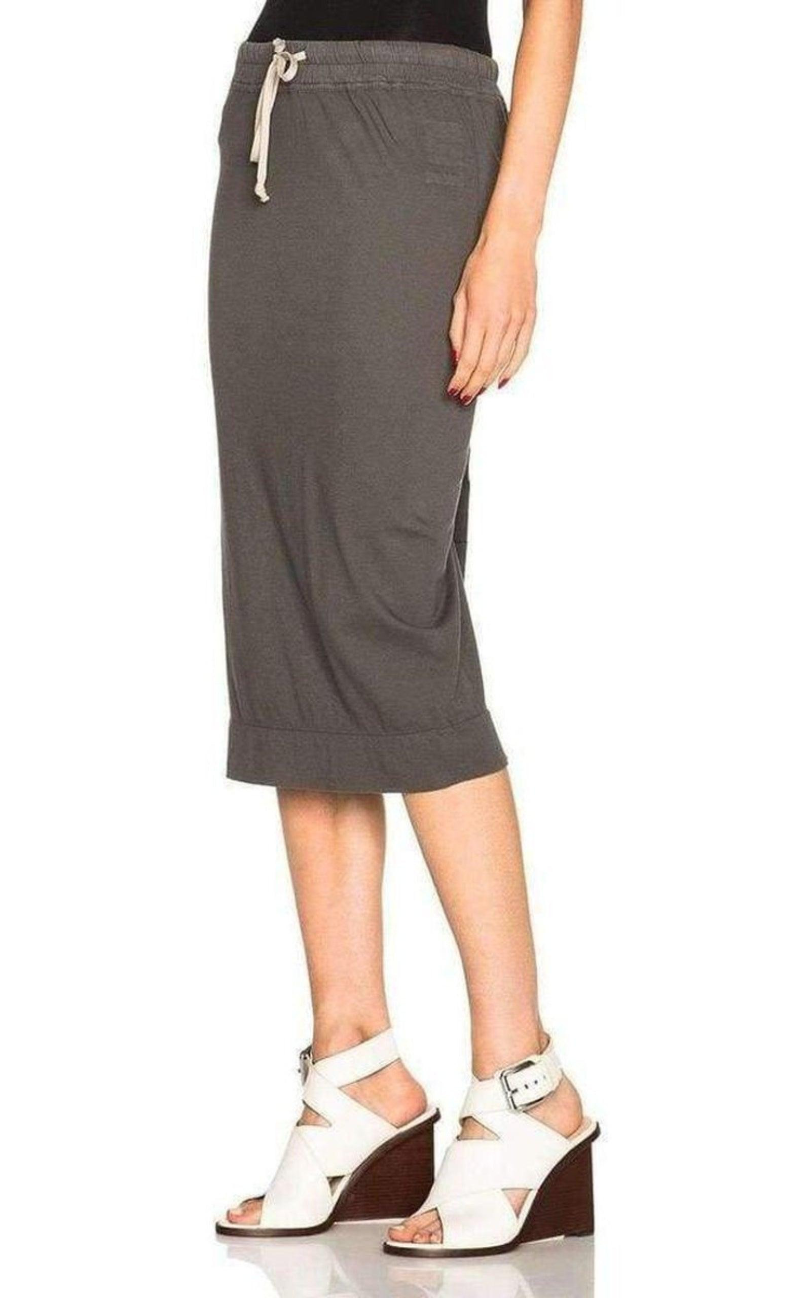 Cotton Pillar Grey Skirt - 4