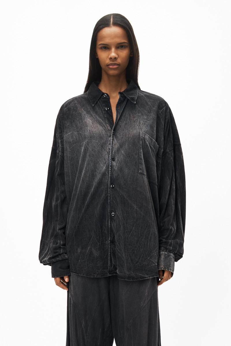 creased wash button up in cotton hemp jersey 2