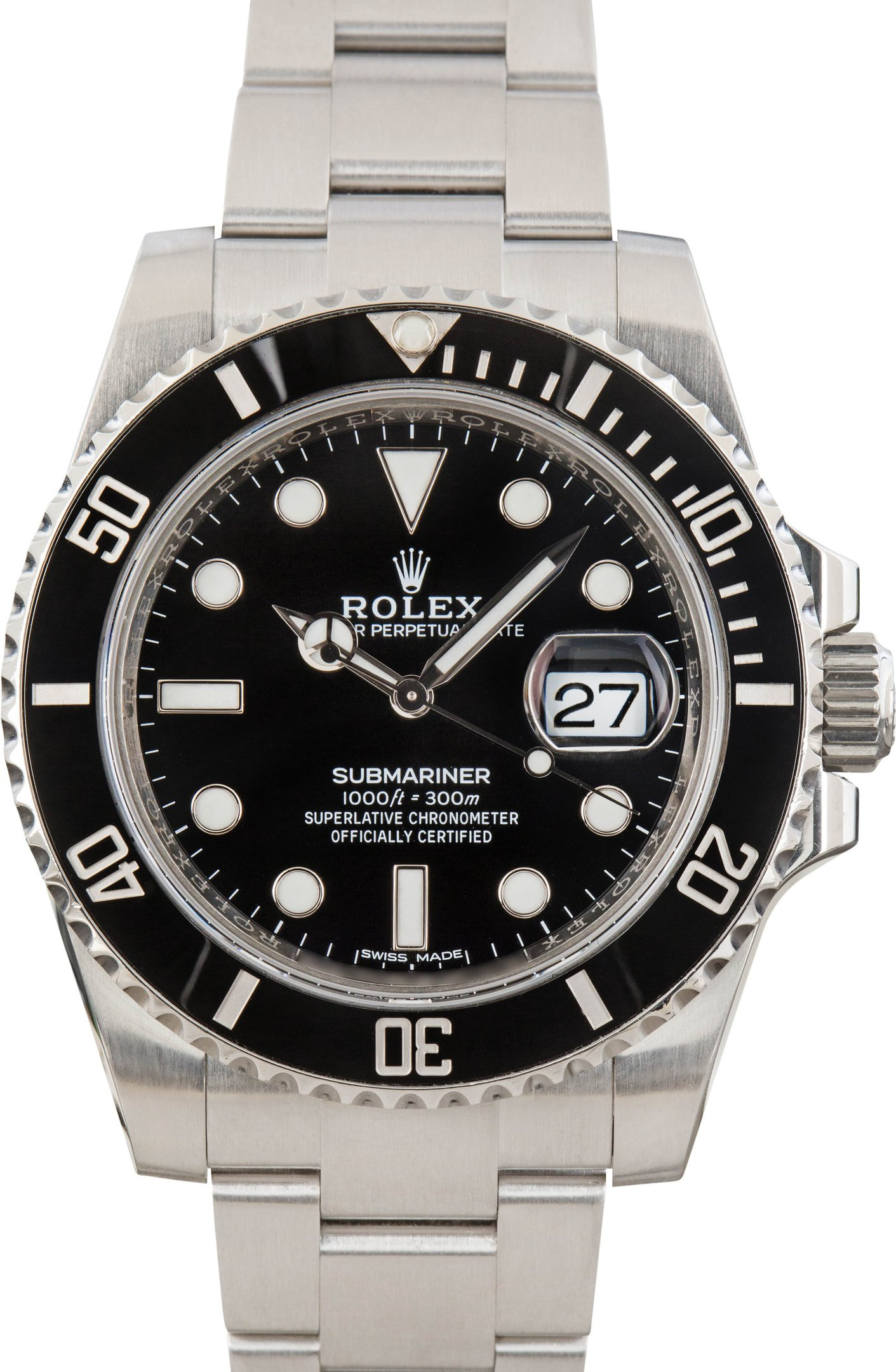 Preowned Rolex Submariner Ref 116610 Black Dial - 1