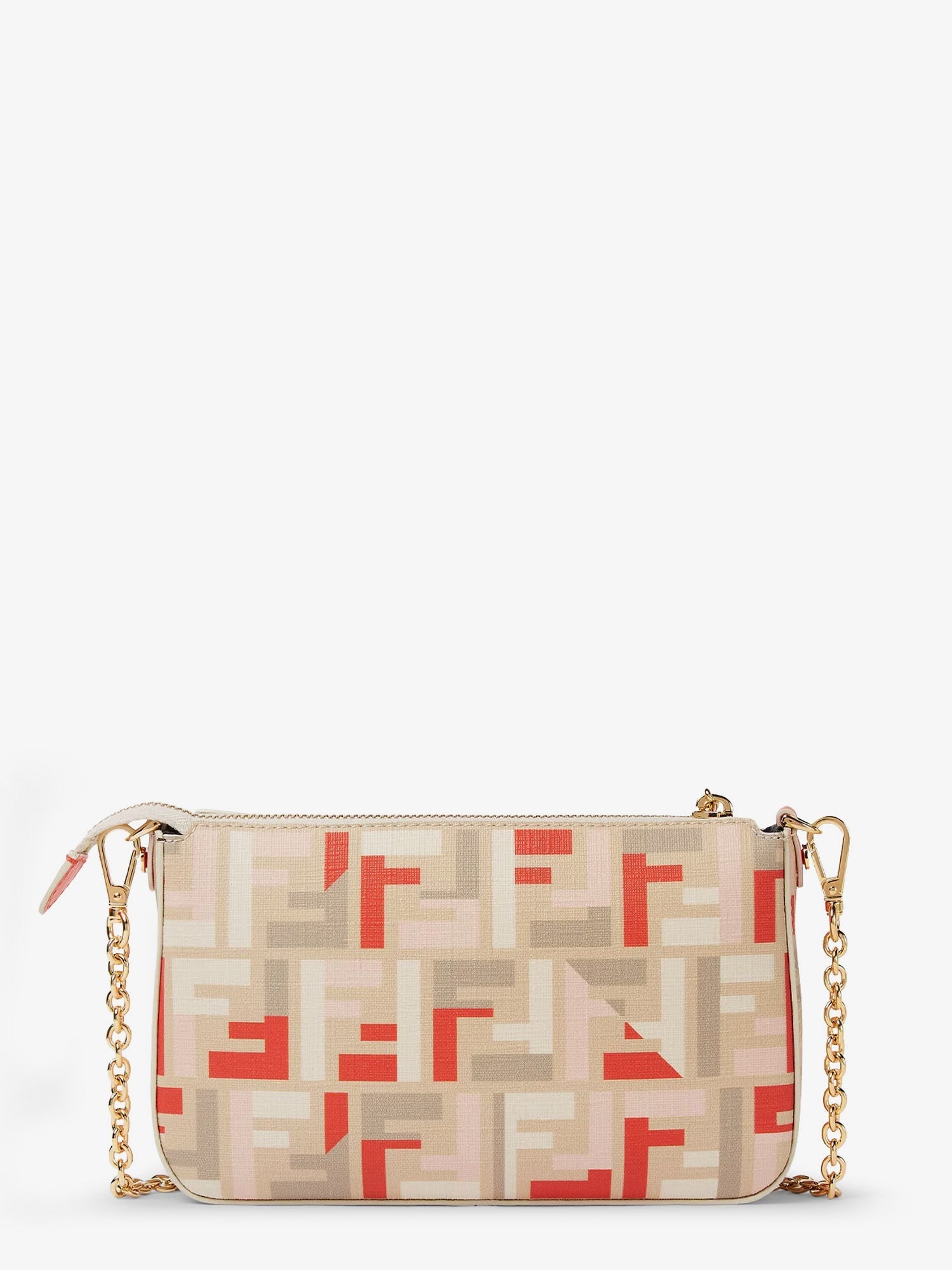 Fendi Pouch Baguette Ff Jacquard Fabric Shoulder Bag - 2