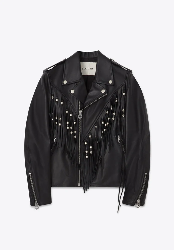LEATHER JACKET 69 BLACK - 1