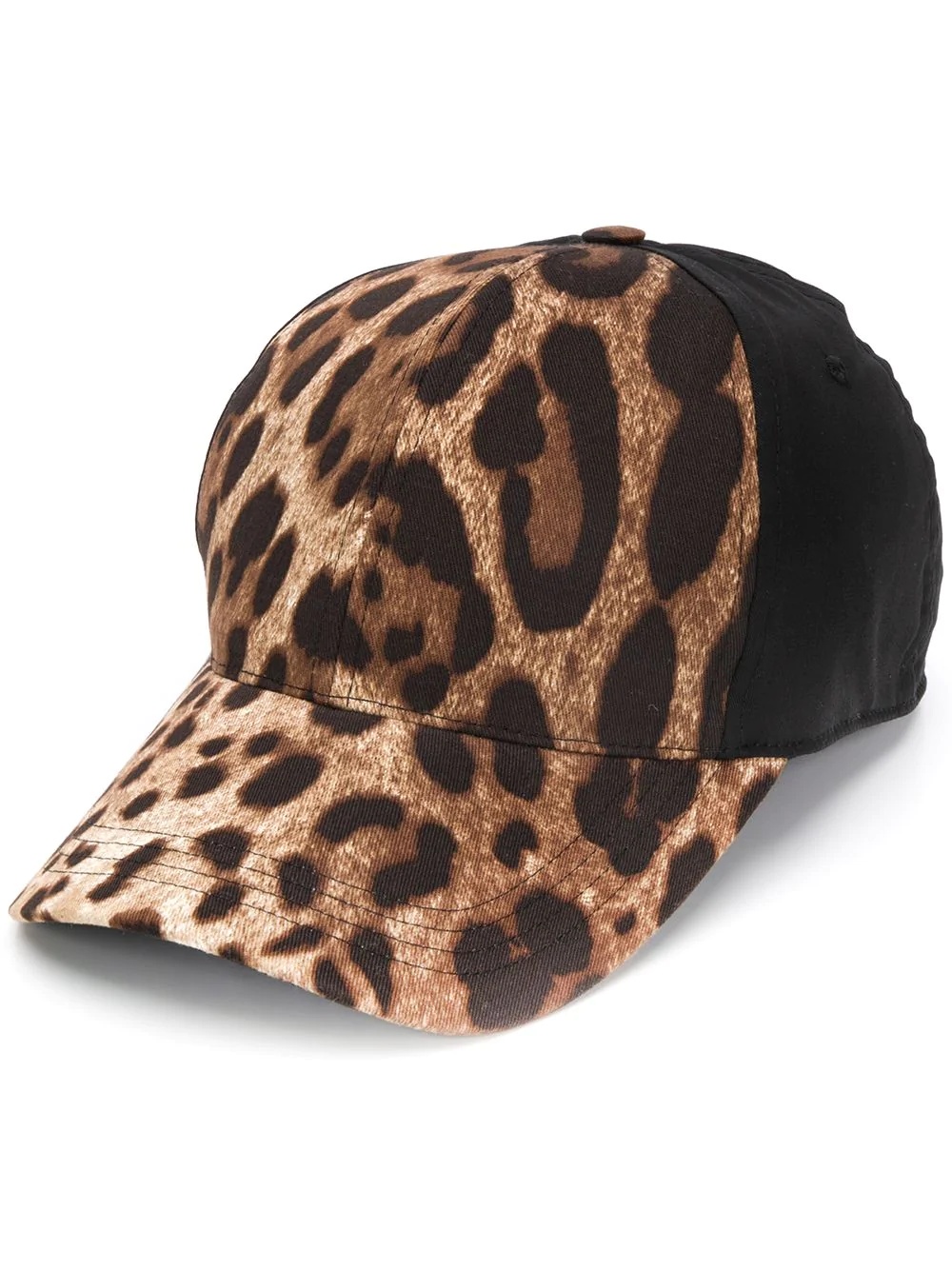 leopard print baseball cap - 1