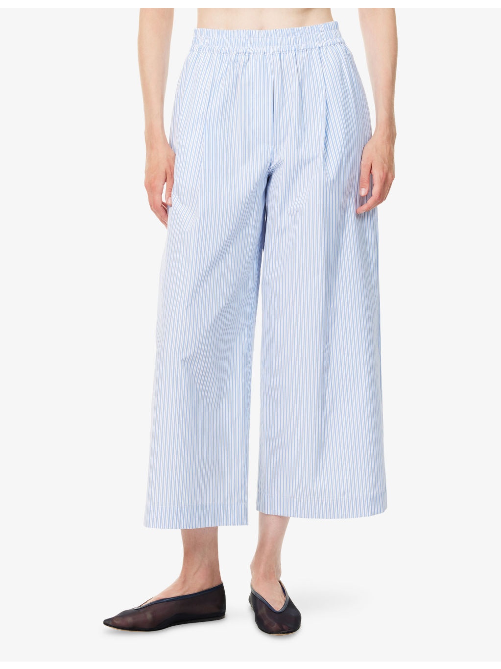 Fleur Striped Cotton-Poplin Trousers - 3