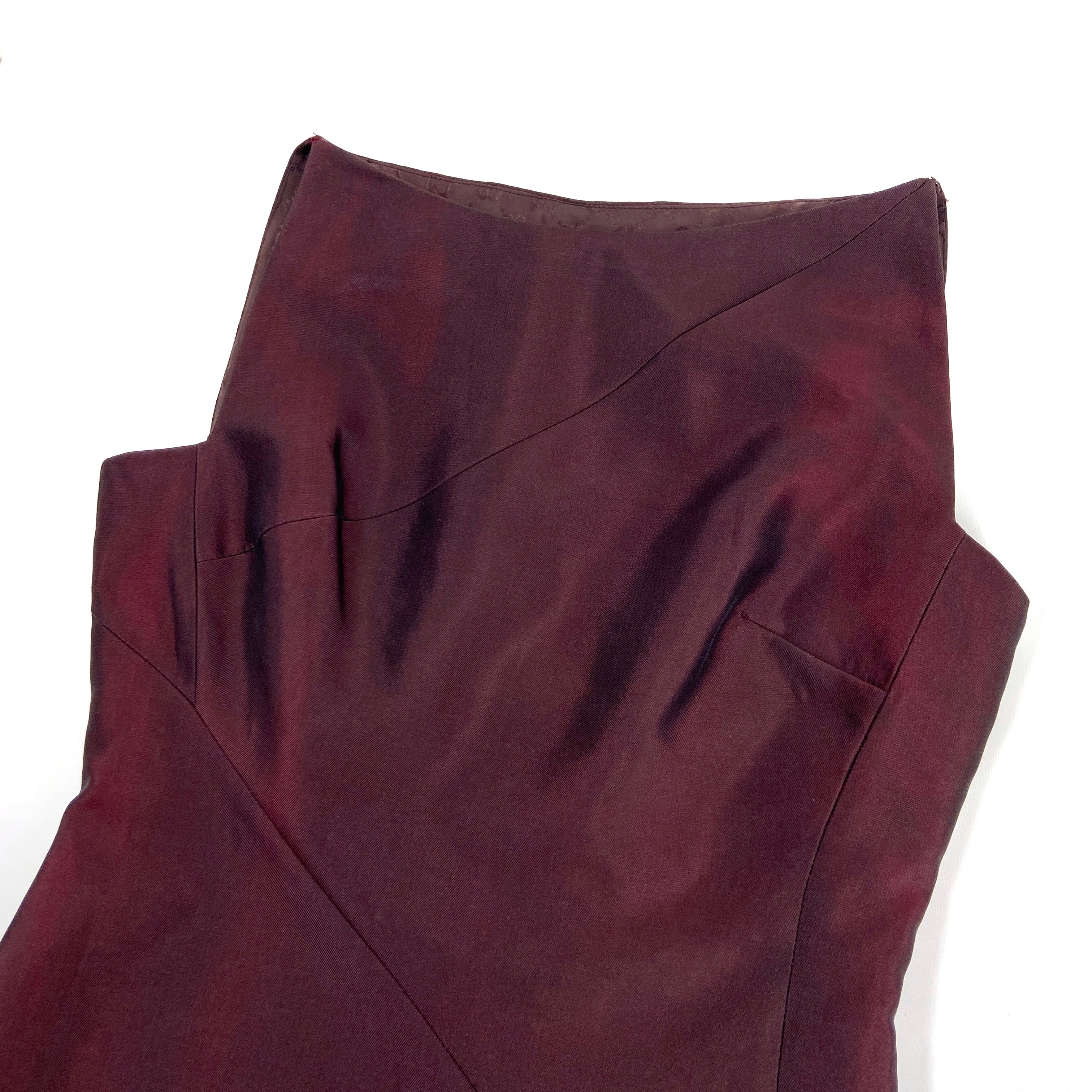 Gucci Spring 1998 Tom Ford Red Satin Pencil Dress 38 - 9