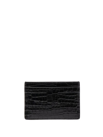 TOM FORD crocodile-effect cardholder outlook