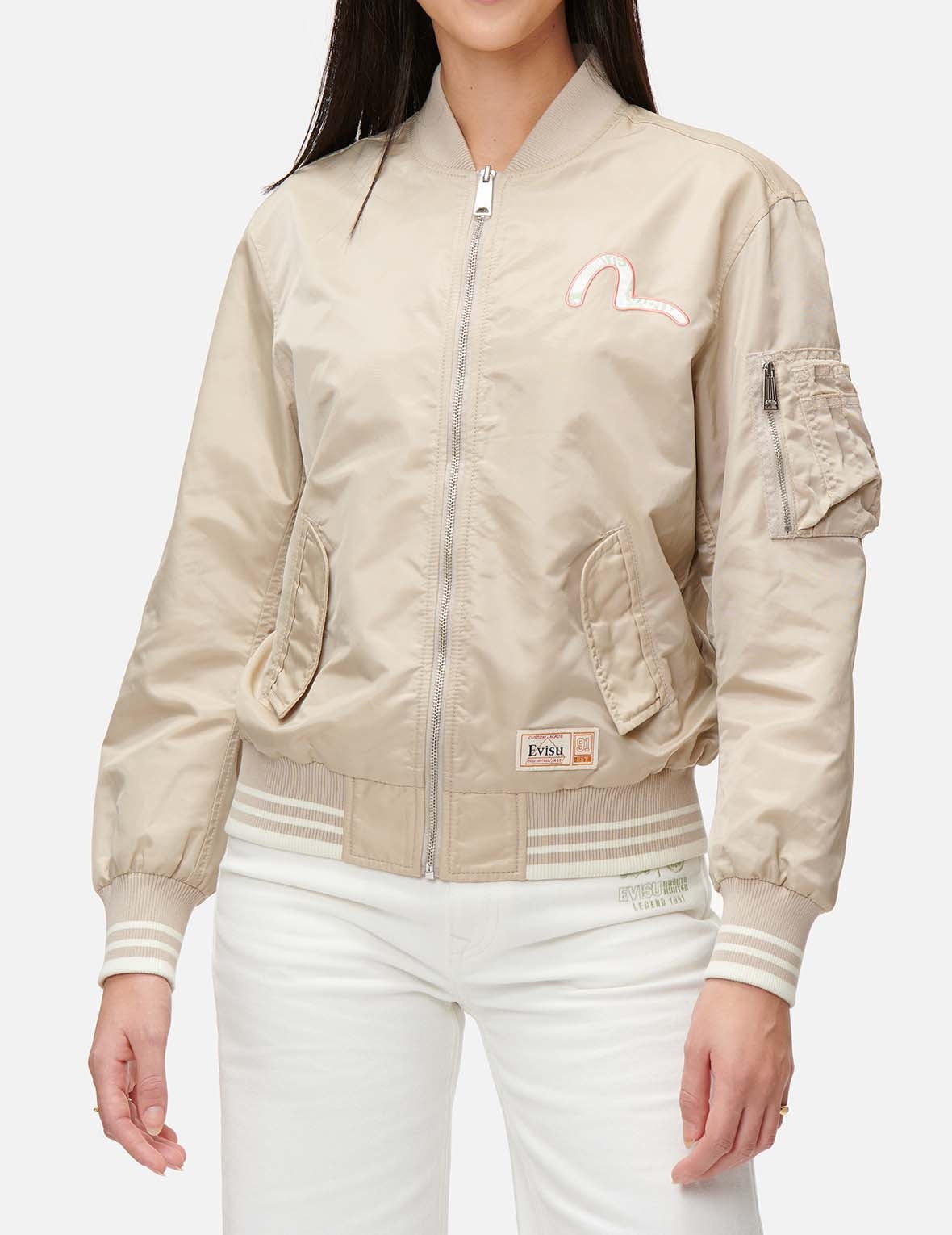 Patched Seagull and Godhead Bomber Jacket - 8