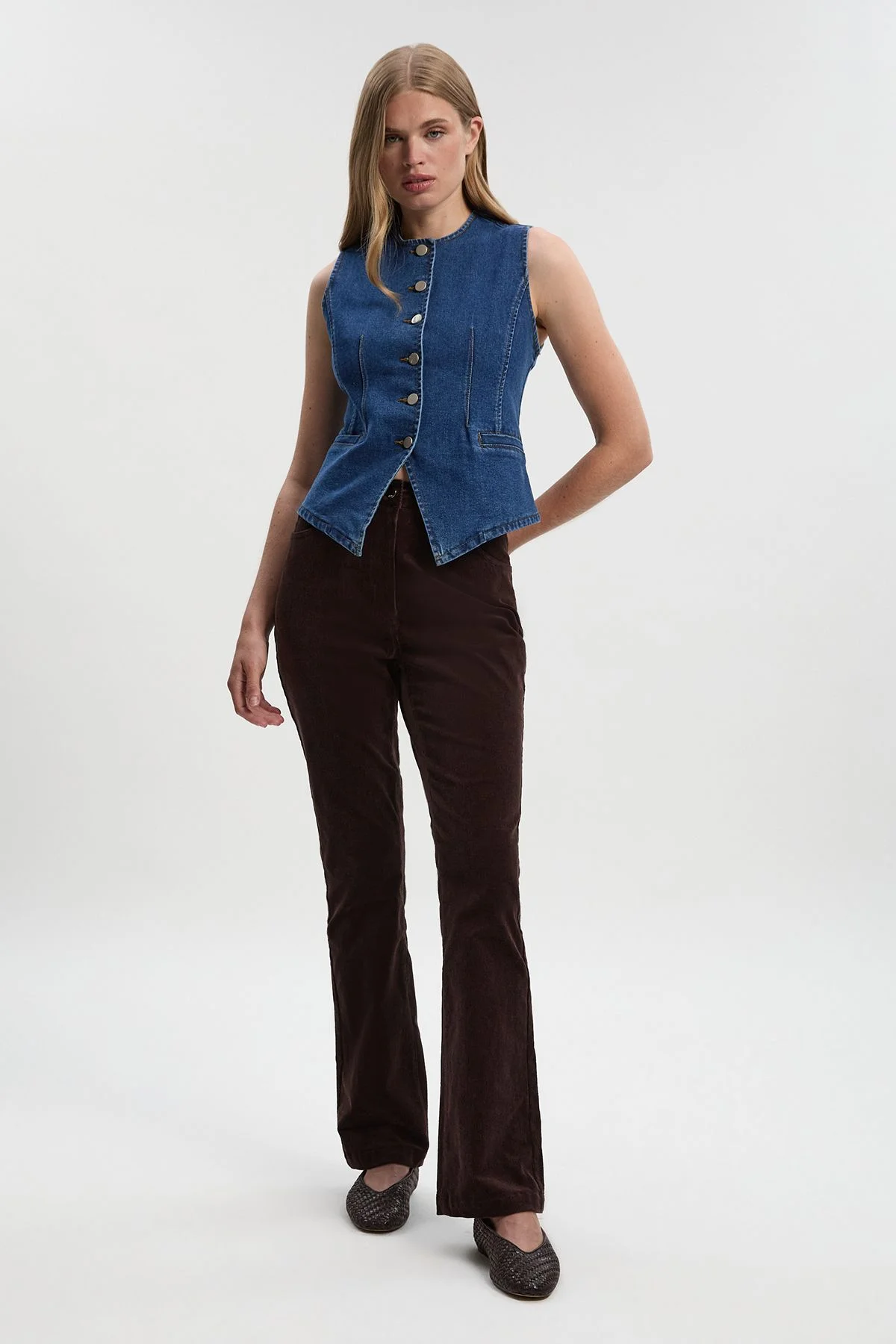 Stretch Cord Kickflare Jean - 1
