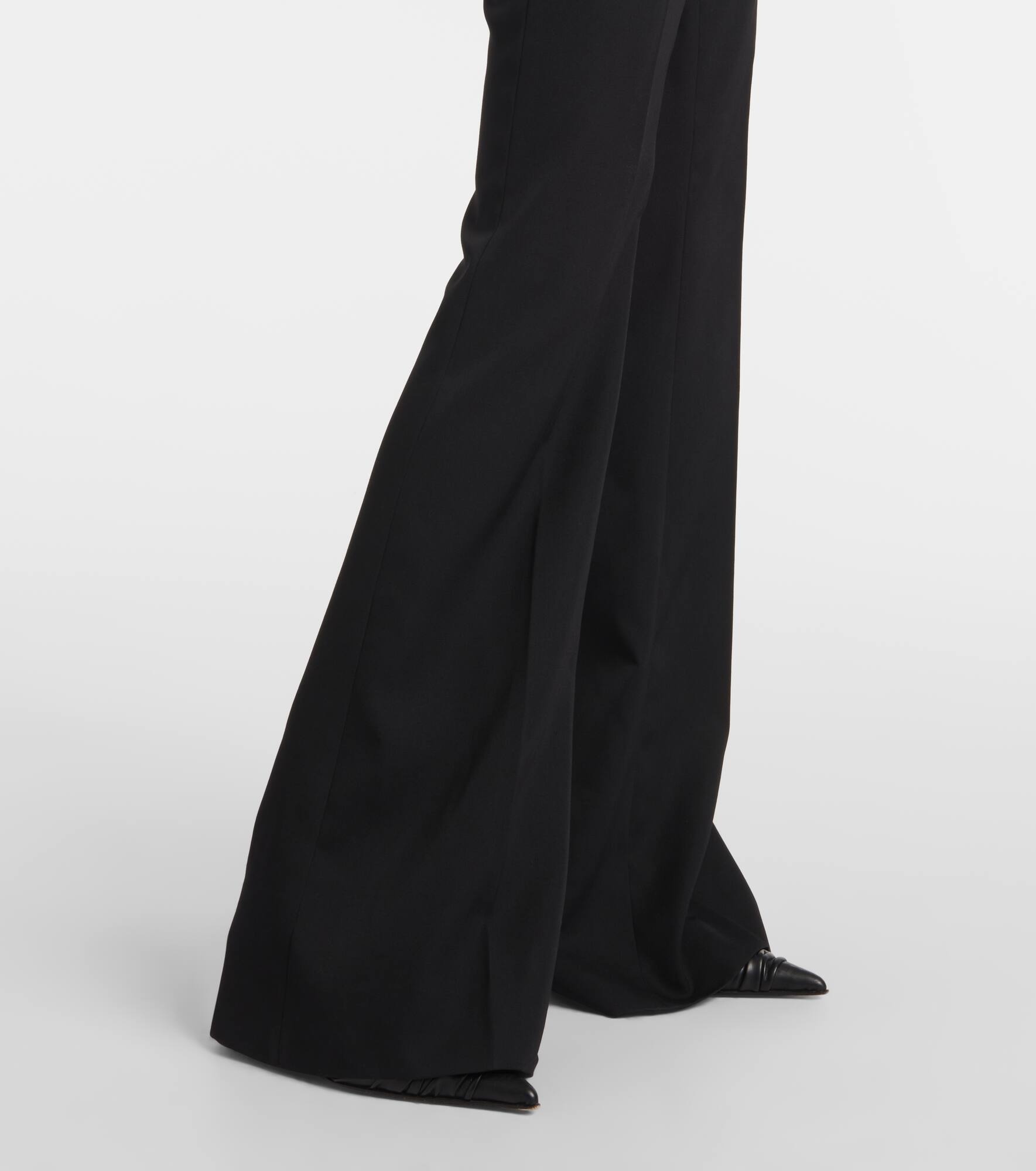 High-rise wool flared pants - 5