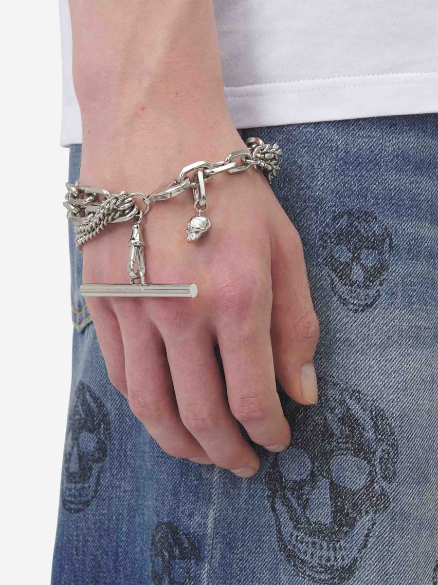 Alexander McQueen Brass Chain Bracelet - 2