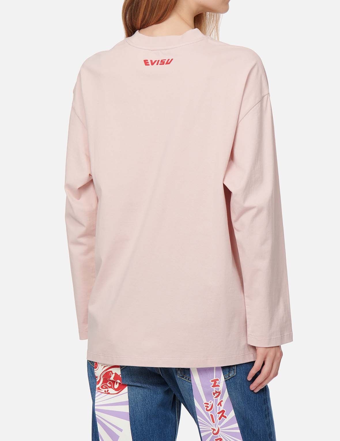 DARUMA AND LOGO PRINT T-SHIRT - 2