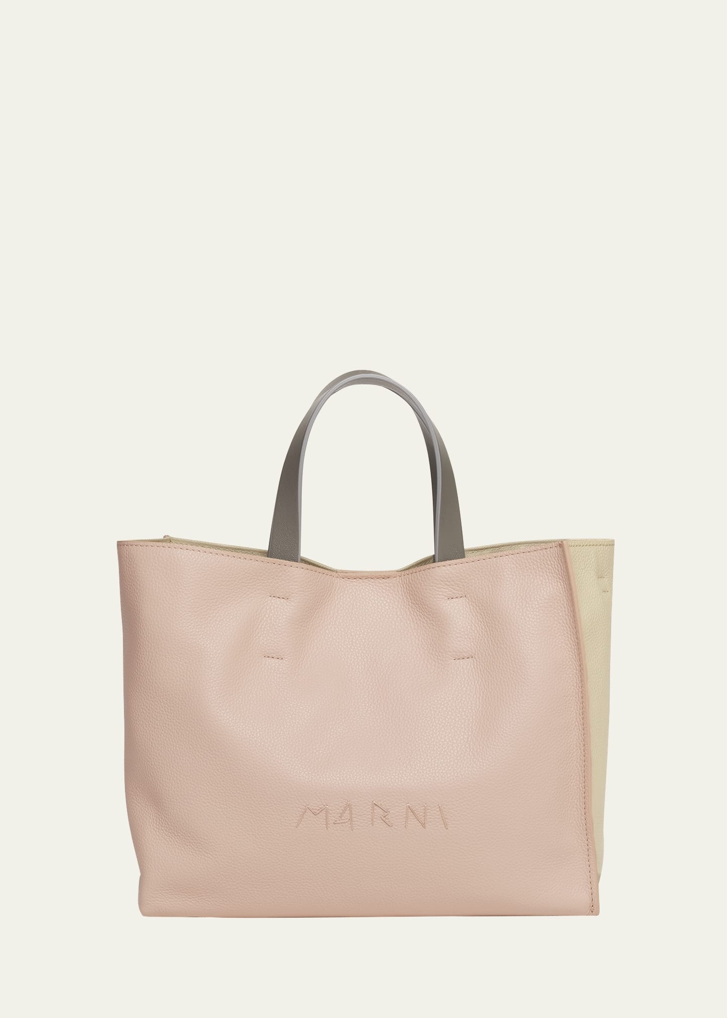 Museo Small East-West Colorblock Leather Tote Bag - 1