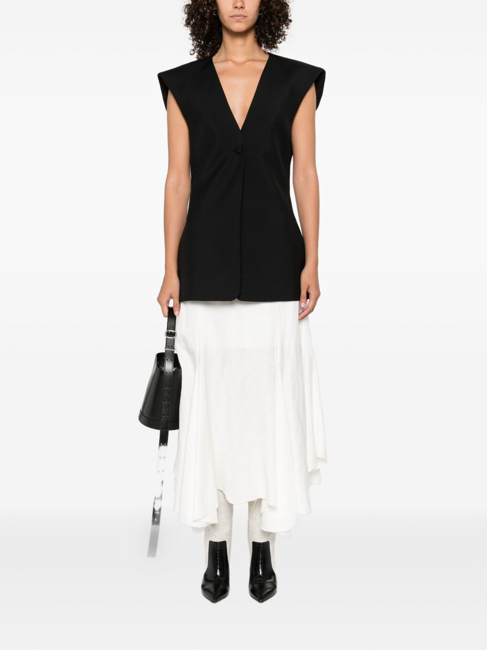 single-button waistcoat - 2