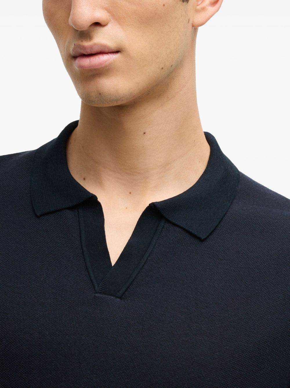 v-neck polo shirt - 5