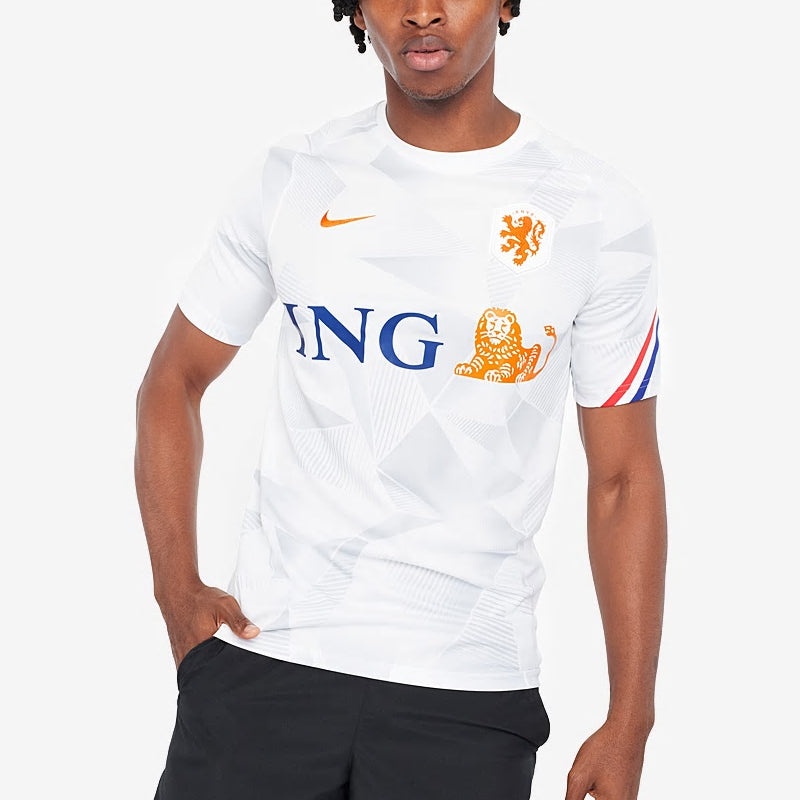 Nike Netherlands European Cup Short Sleeve Soccer/Football T-shirt White CD2580-101 - 4