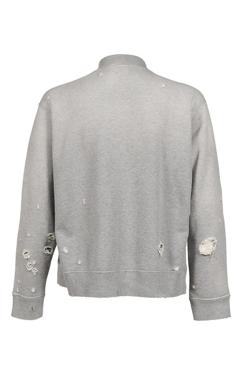 NEEDLES DECONSTRUCTED ZIPPED SWEAT / GRY outlook