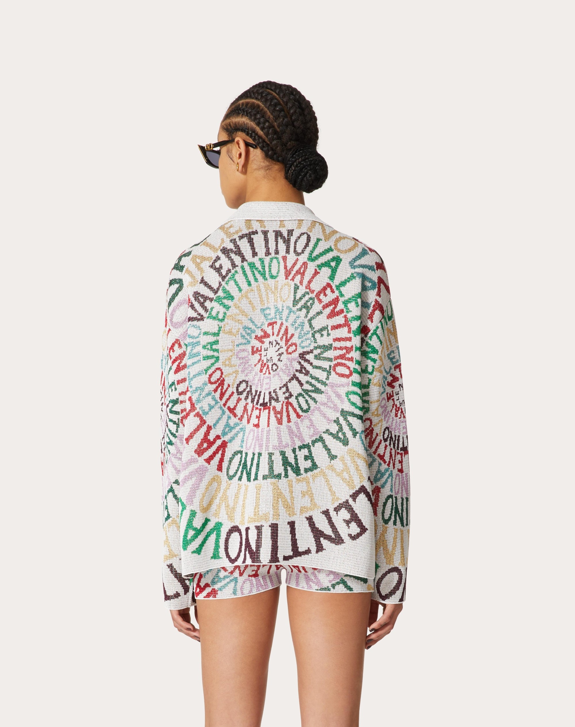 VALENTINO LOOP JACQUARD LUREX SWEATER - 4