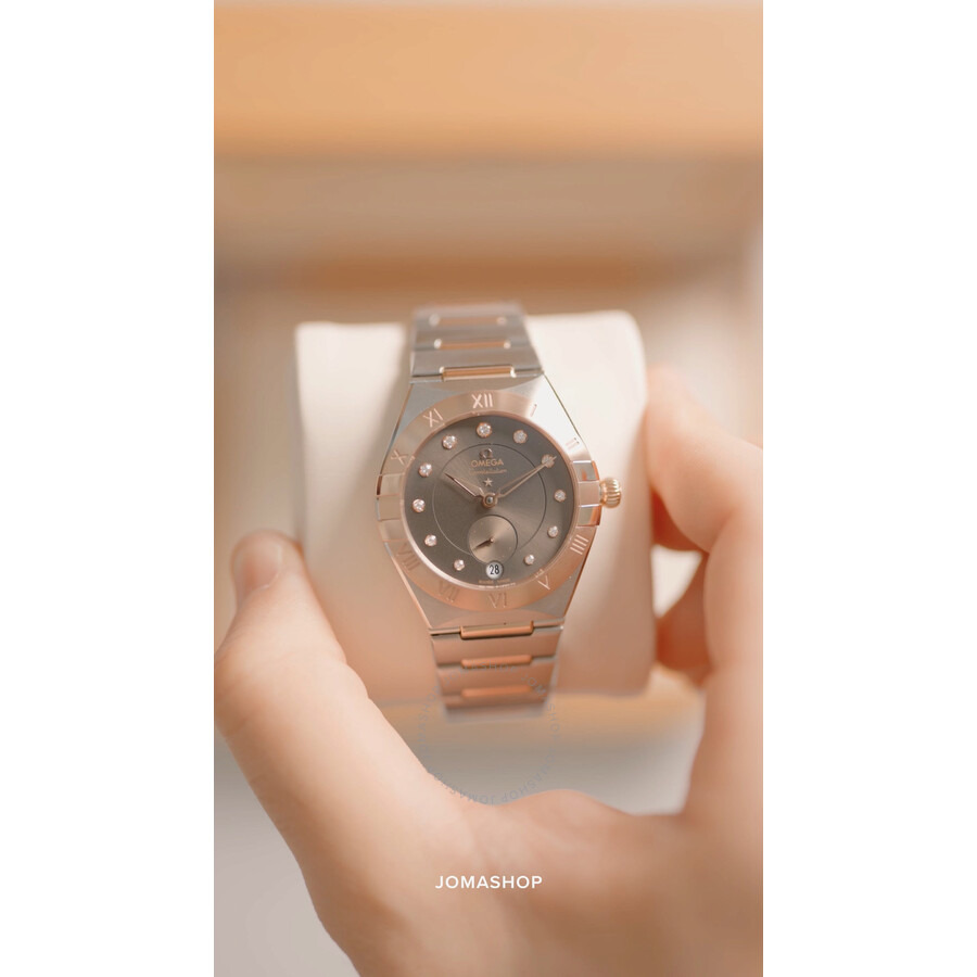 Omega Constellation Automatic Chronometer Diamond Brown Dial Ladies Watch 131.20.34.20.63.001 - 4