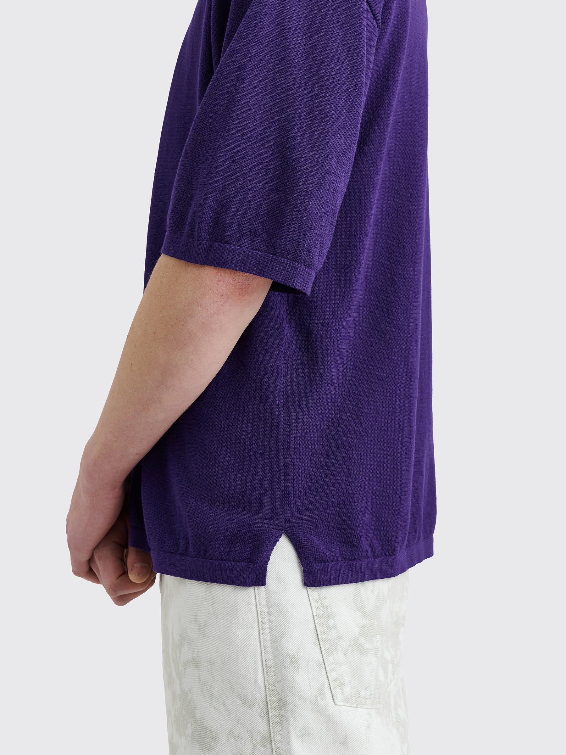 LEMAIRE POLO SHIRT PURPLE IRIS - 6